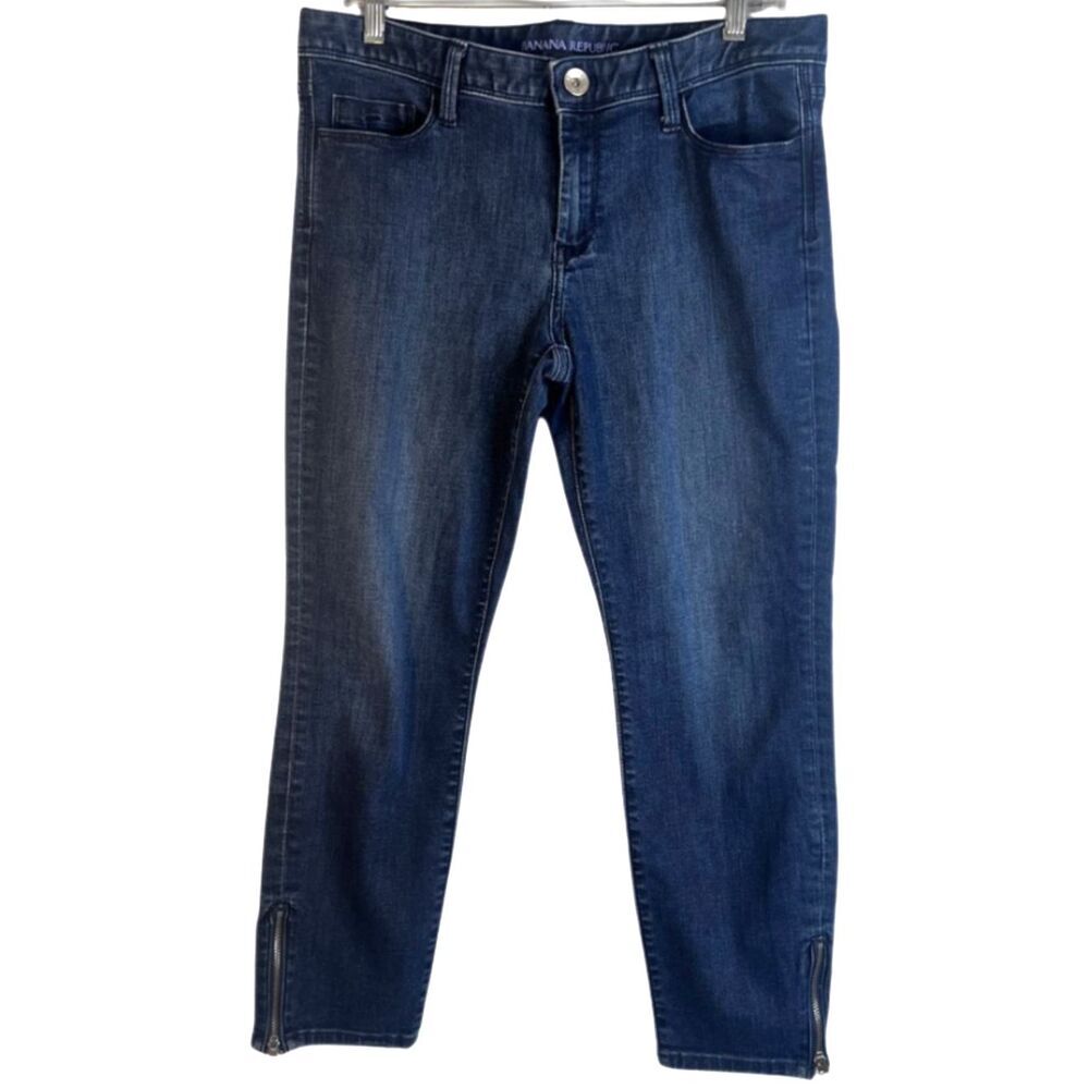Banana Republic Denim Skinny Jeans Zip Ankles‎ Basic Staple Jean Size 30P